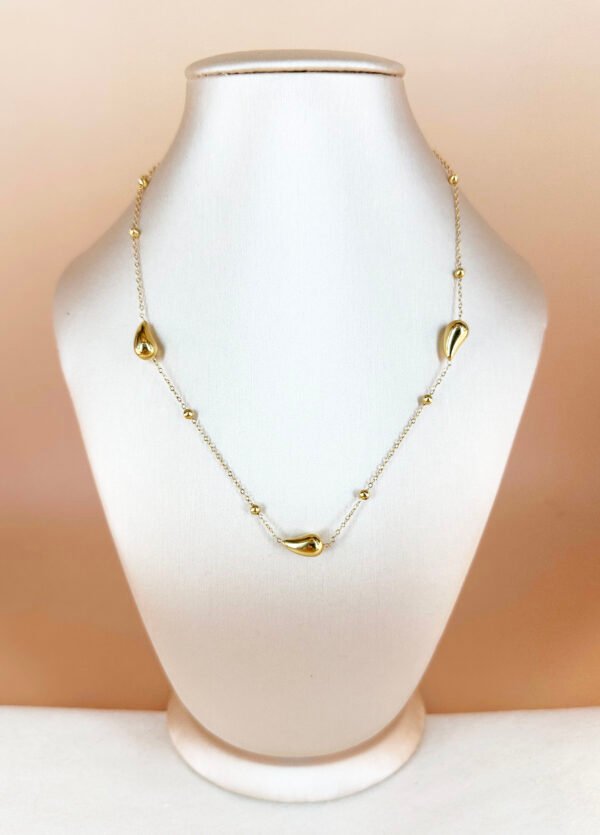 Collier 3 gouttes en acier inoxydable