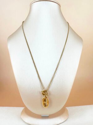 Collier pendentif en acier inoxydable