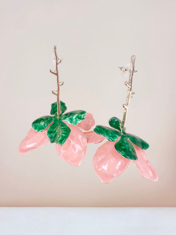 Grande boucles d'oreilles Fleurs – Image 6