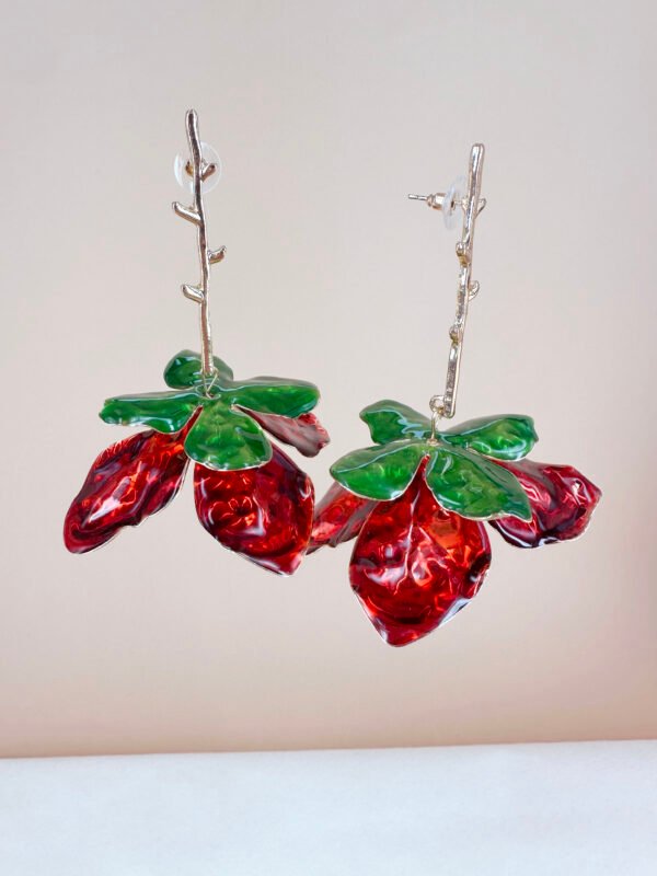 Grande boucles d'oreilles Fleurs