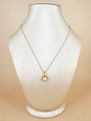 Collier Rotatif Fleurs en acier inoxydable