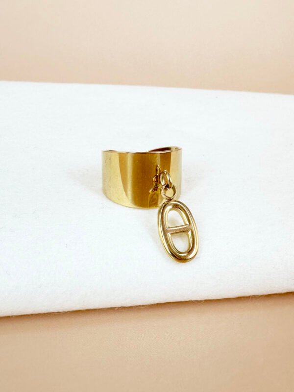 Bague jonc avec breloque – Image 2