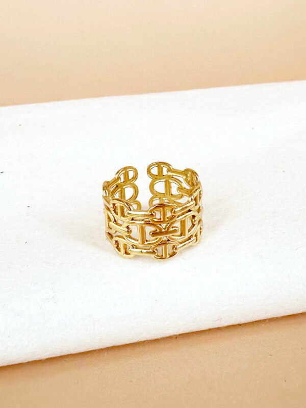 Bague motif maillon – Image 2