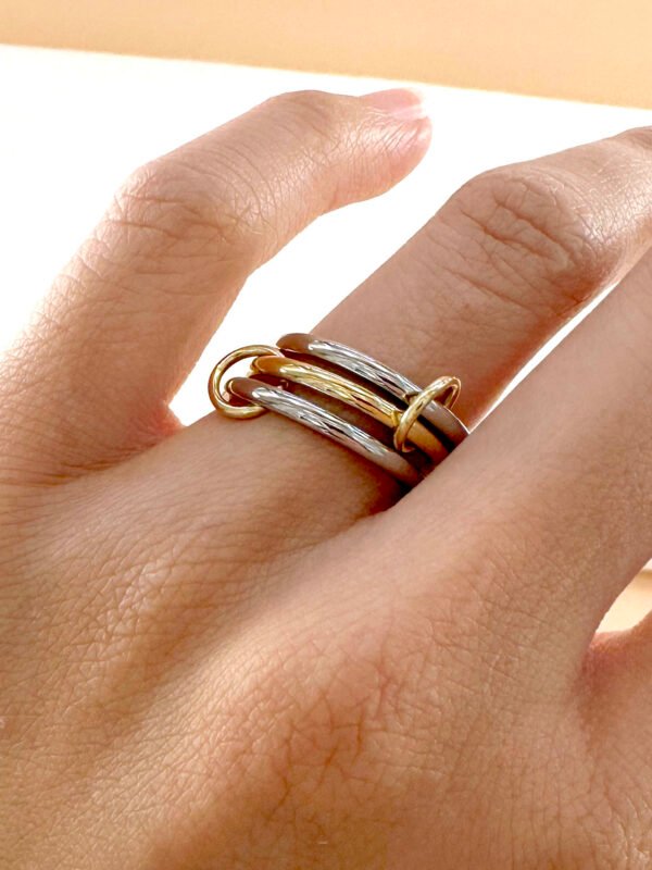 Bague Stella Triple Alliance en acier inoxydable – Image 2