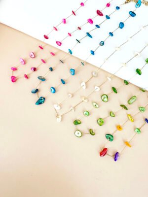 Collier chaine perles de nacre