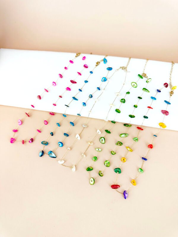 Collier chaine perles de nacre – Image 9