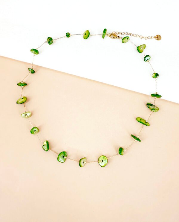 Collier chaine perles de nacre – Image 7