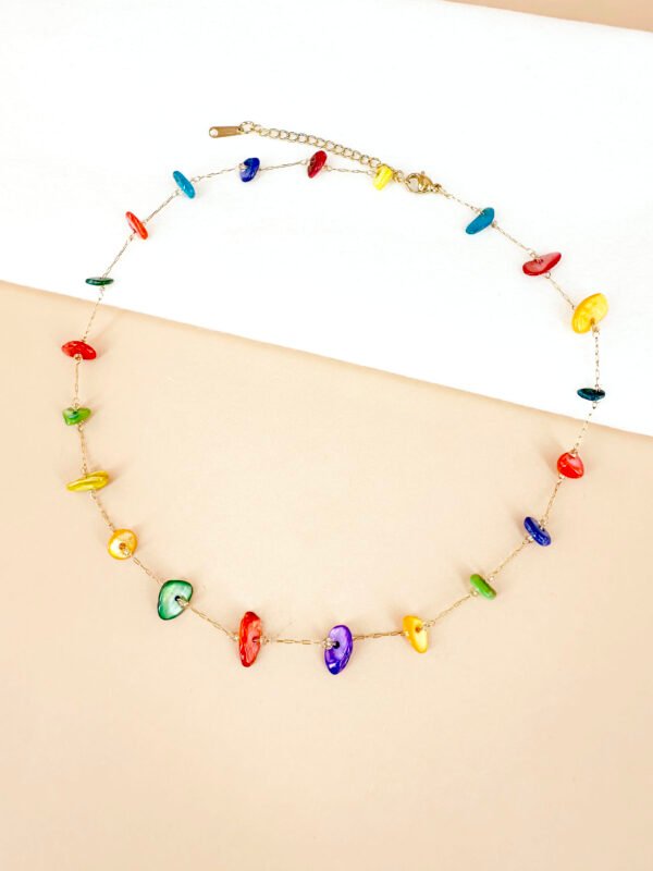 Collier chaine perles de nacre – Image 6