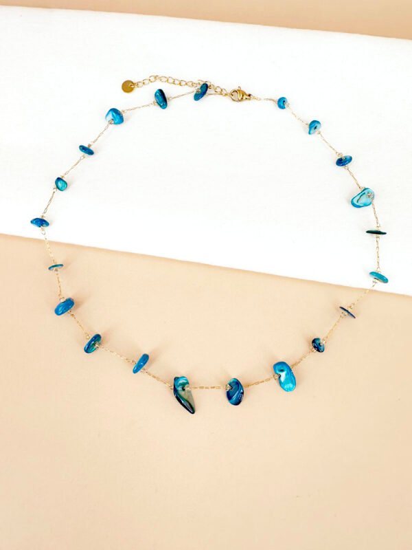 Collier chaine perles de nacre – Image 4