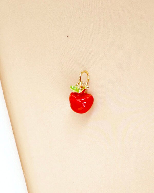 Charms breloque pomme rouge