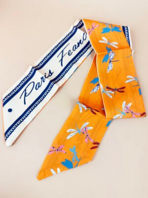 Petit foulard bandeau multi-usage, cheveux, sac, porte clée