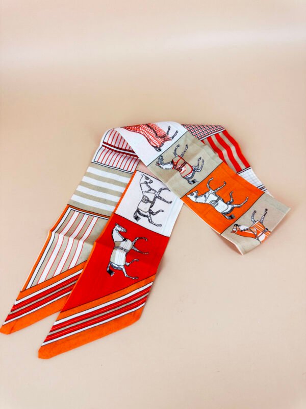 Petit foulard bandeau multi-usage, cheveux, sac, porte clée