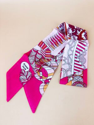 Petit foulard bandeau multi-usage, cheveux, sac, porte clée