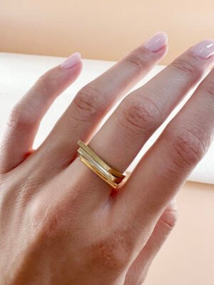 Bague superposition en acier inoxydable