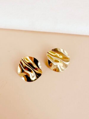 Boucles d’oreilles rondes en acier inoxydable