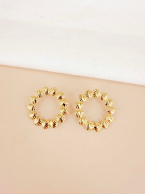 Boucles d’oreilles coquillages en acier inoxydable