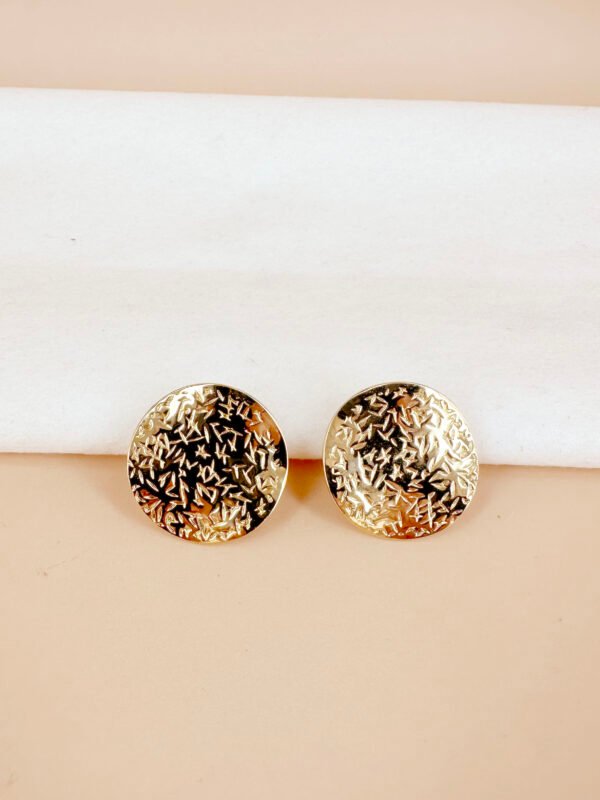Boucles d'oreilles rondes en acier inoxydable