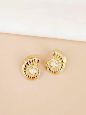 Boucles d’oreilles coquillages en acier inoxydable