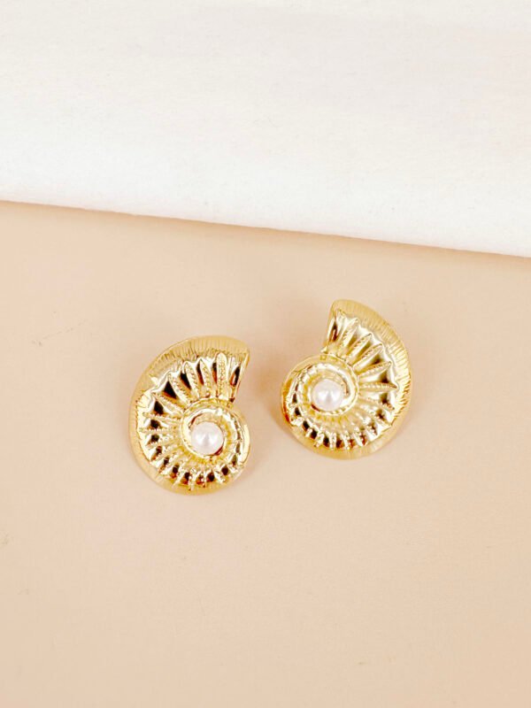 Boucles d'oreilles coquillages en acier inoxydable