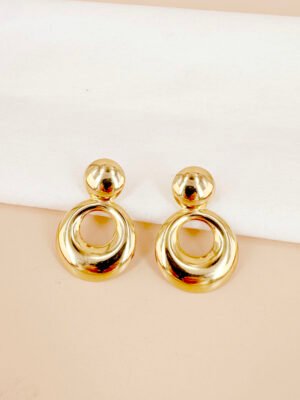 Boucles d’oreilles pendantes en acier inoxydable