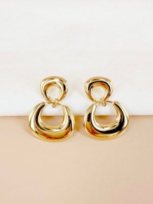 Boucles d’oreilles pendantes en acier inoxydable