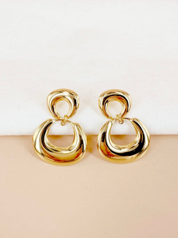 Boucles d'oreilles pendantes en acier inoxydable