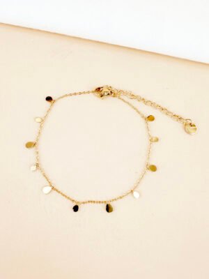 Bracelet pampilles gouttes en acier inoxydable