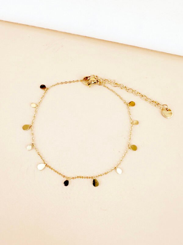 Bracelet pampilles gouttes en acier inoxydable