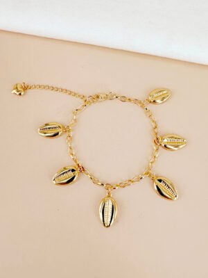 Bracelet breloques coquillages