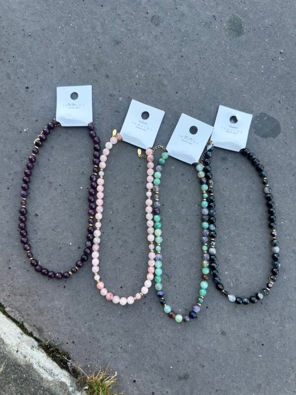 Collier pierre et acier – Image 2