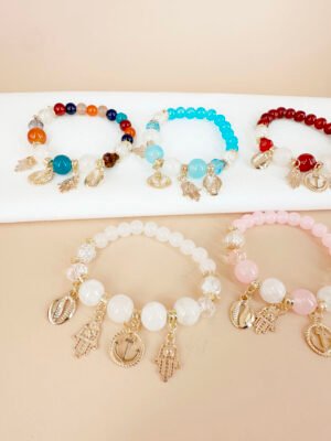 12 Bracelets perles