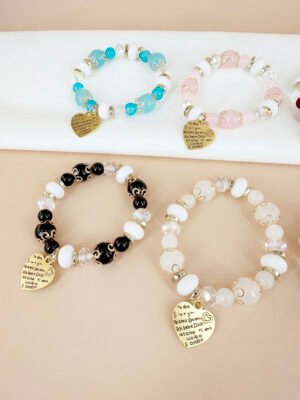 12 Bracelets perles