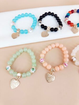 12 Bracelets perles