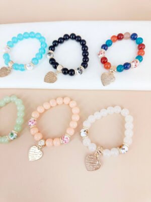 12 Bracelets perles