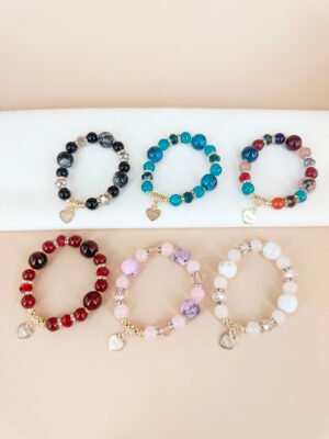 12 Bracelets perles