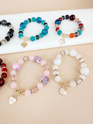 12 Bracelets perles
