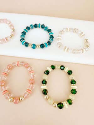 12 Bracelets perles