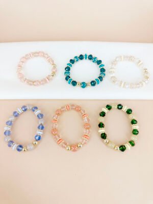 12 Bracelets perles