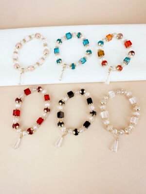 12 Bracelets perles
