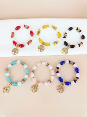 12 Bracelets perles
