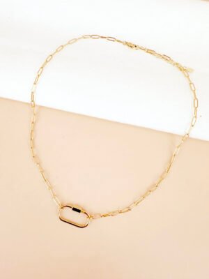 Collier chaîne fermoir en acier inoxydable 316L