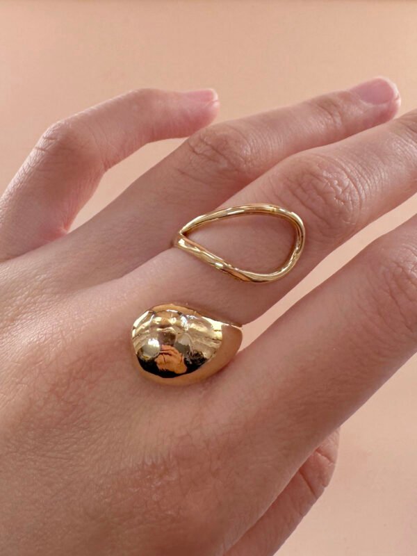 Grande bague en acier inoxydable