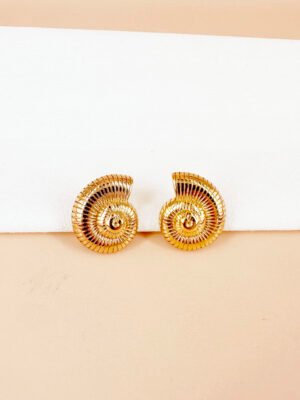 Boucles d’oreilles coquillages en acier inoxydable