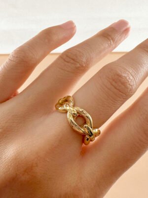 Bague maillon en acier inoxydable
