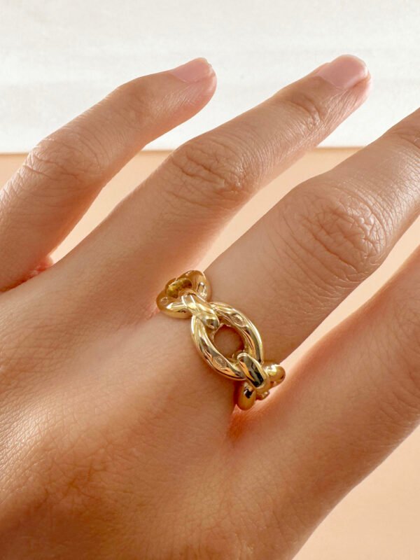 Bague maillon en acier inoxydable