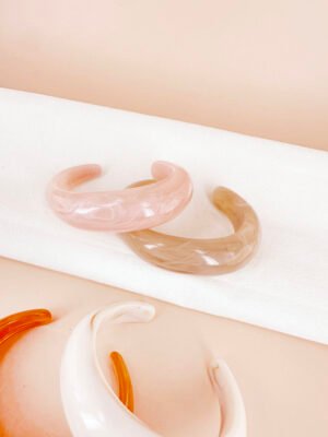 Bracelet jonc résine – Lot de 4