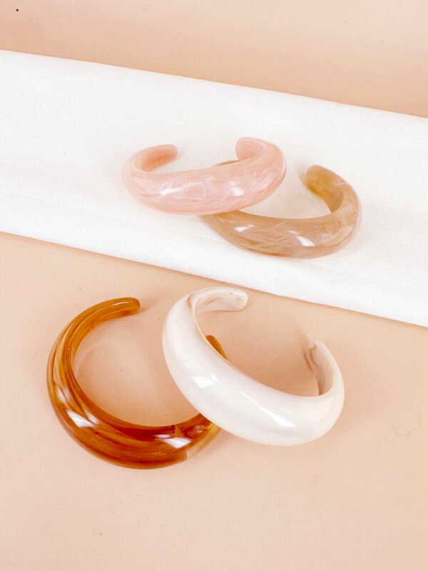 Bracelet jonc résine - Lot de 4 – Image 3