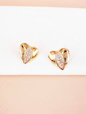 Boucles d’oreilles coeur en acier inoxydable