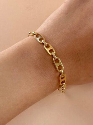 Bracelet maille en acier inoxydable