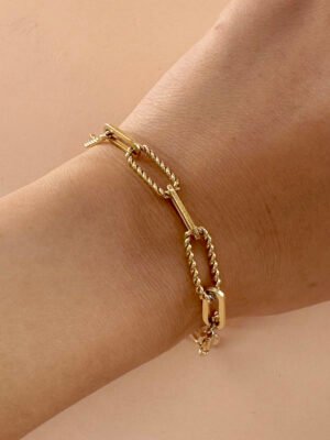 Bracelet chaîne maille en acier inoxydable